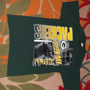 Vintage single stitch packers shirt 1992